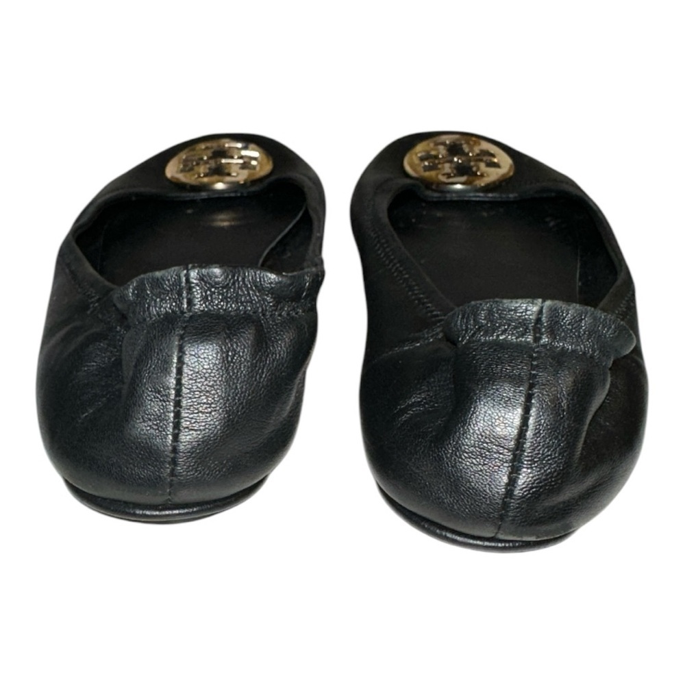 Tory Burch Women's black leather Minnie Travel Ballet Flats Size 41 - Picture 12 of 15